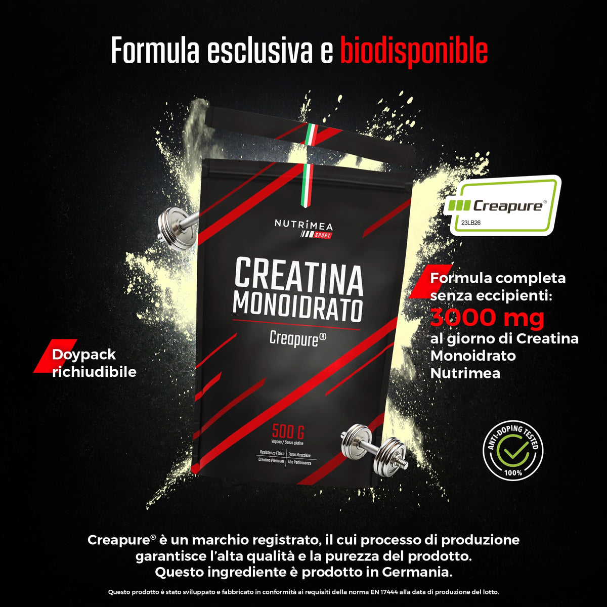 Creatina Monoidrato Creapure® in Polvere