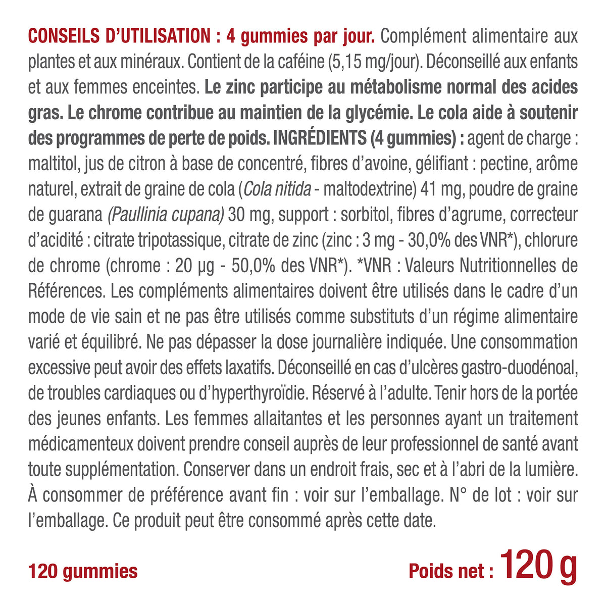 Bienfaits et contre indications pour gummies minceur