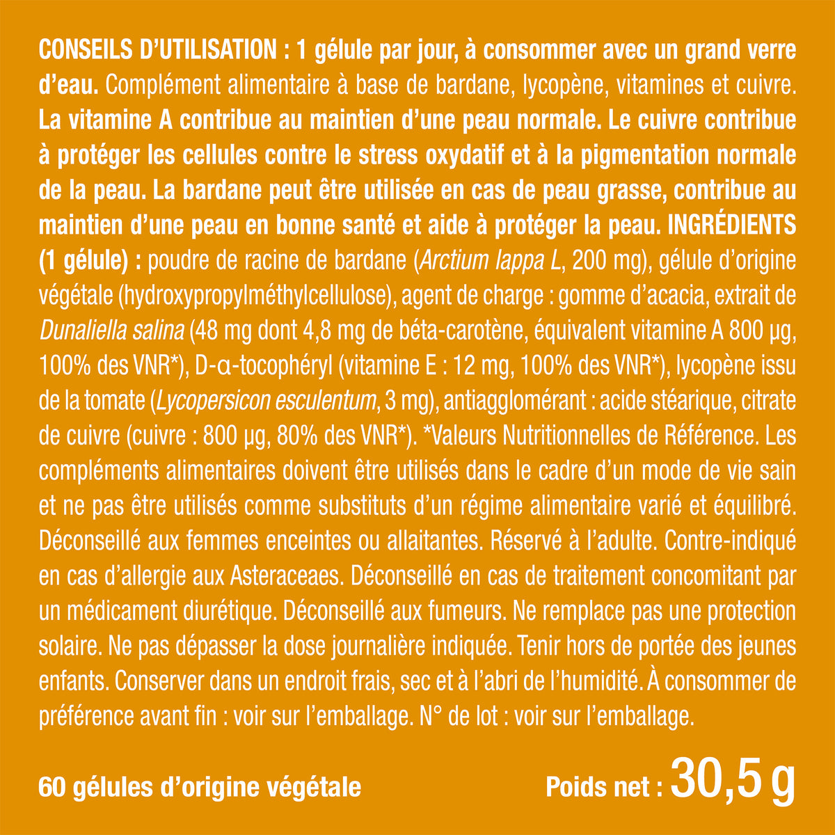 Bienfaits et contre indications pour Perfect Skin