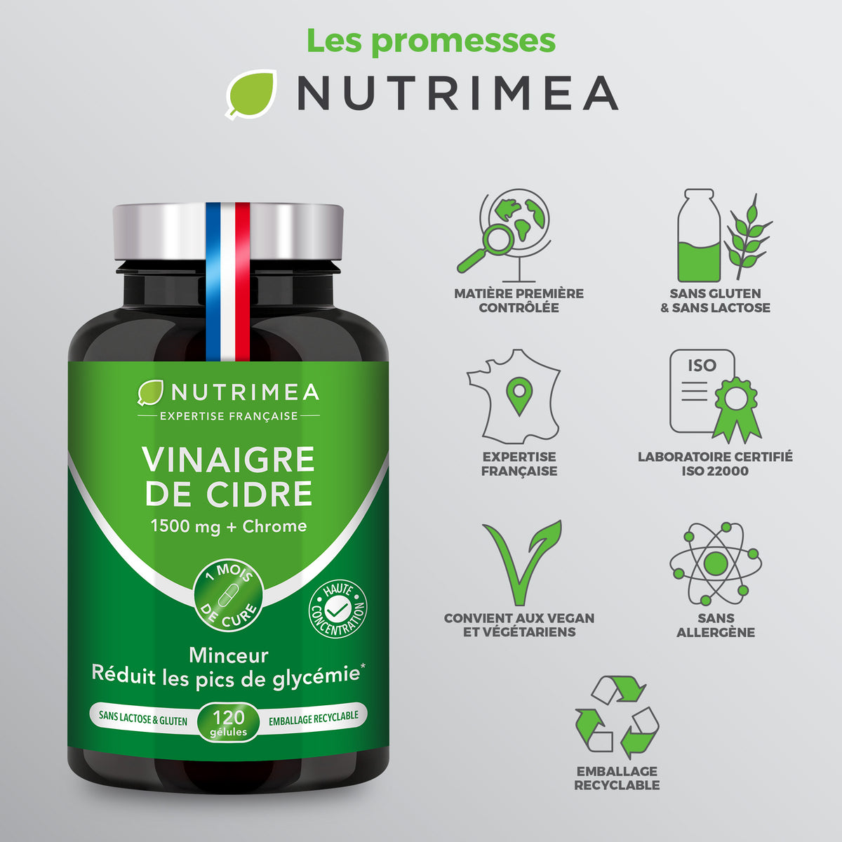 Promesses Nutrimea vinaigre de cidre