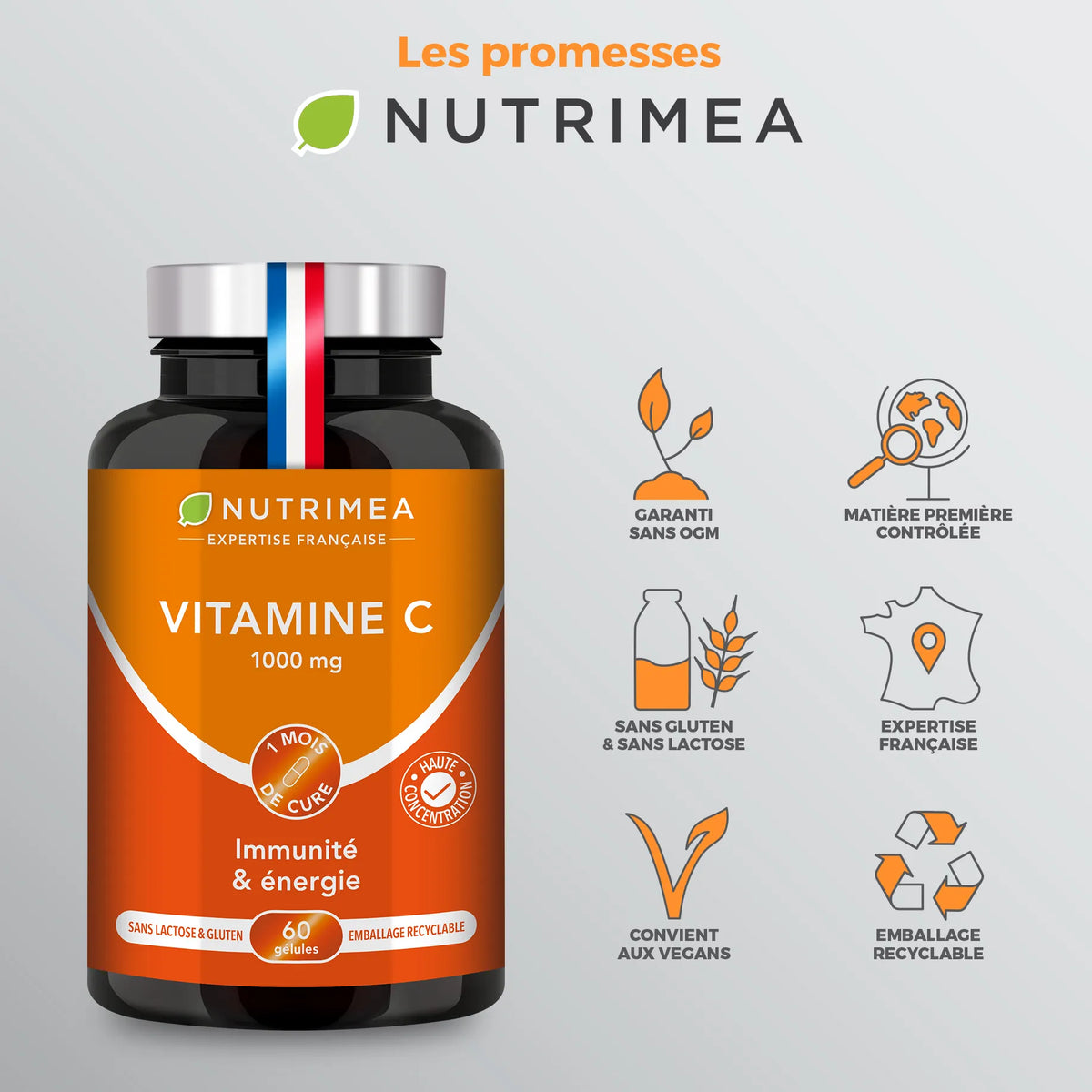 Gélules de Vitamine C 1000 mg