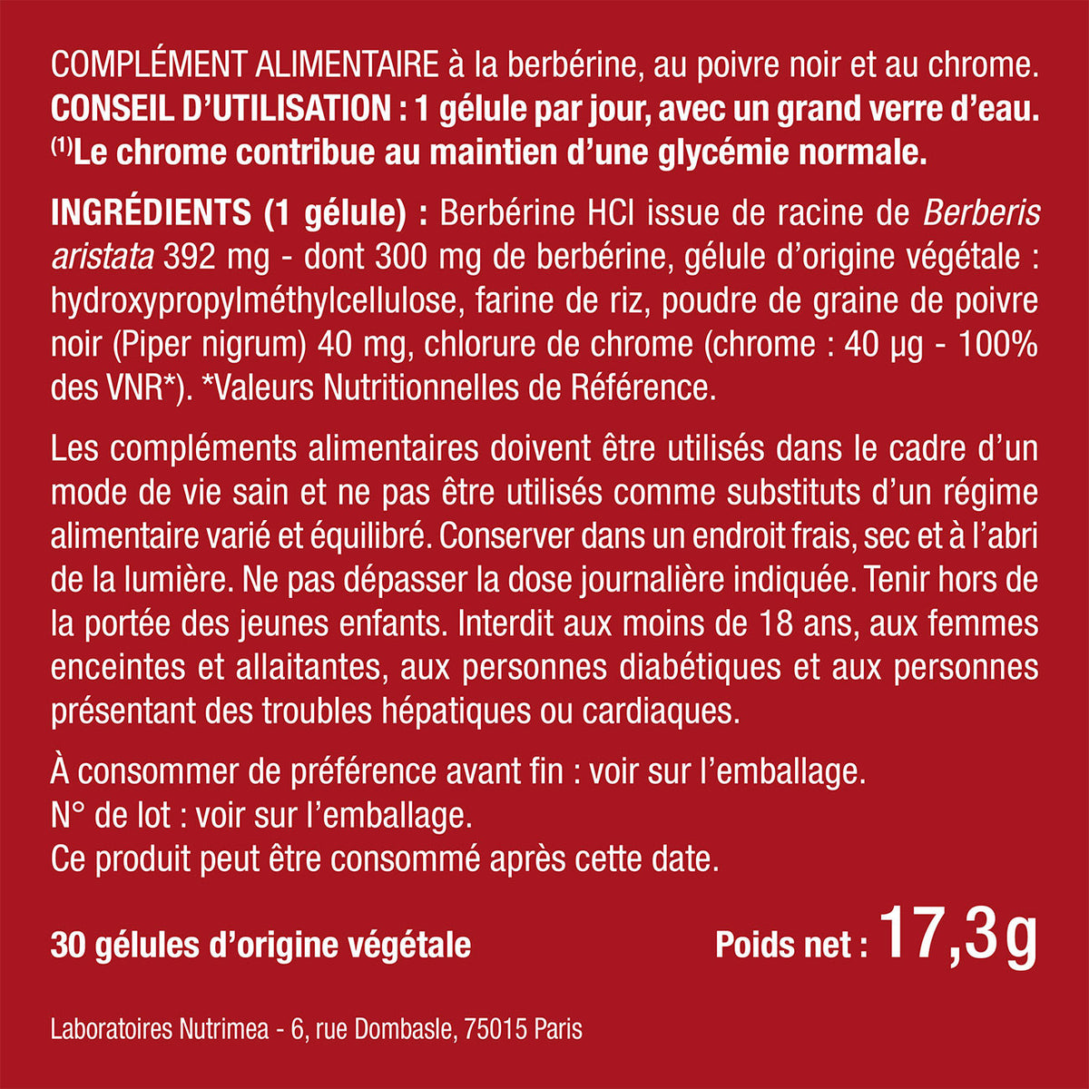 Berbérine