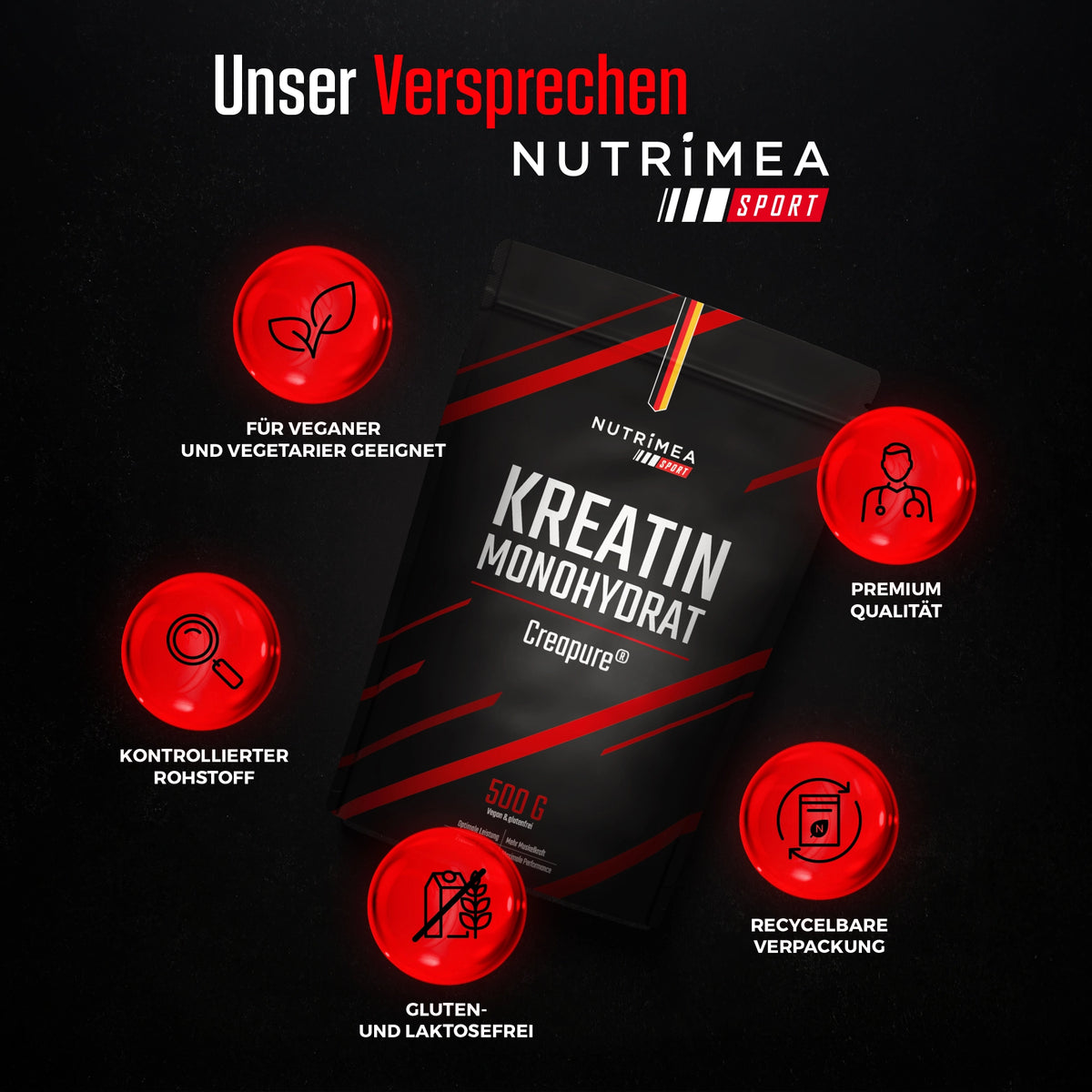 Kreatinmonohydrat Creapure® - Pulver