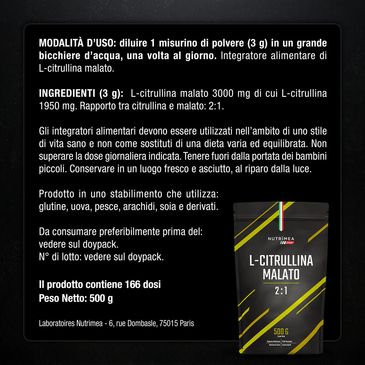 Benefici e controindicazioni dei L-Citrullina Malato