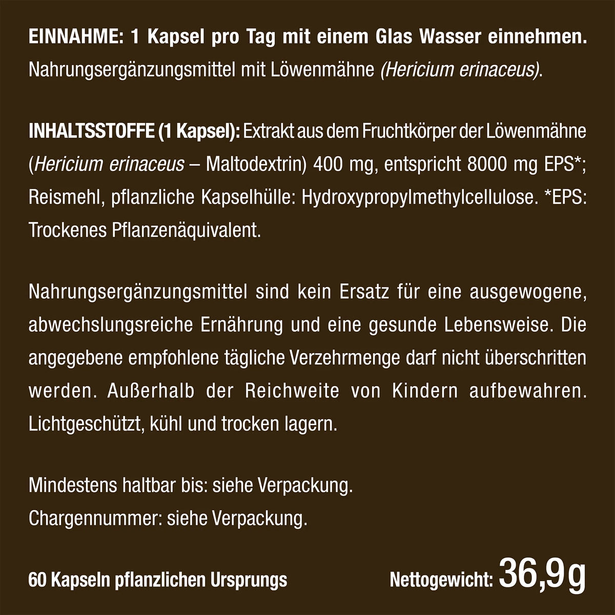Löwenmähne (Hericium erinaceus) - Igelstachelbart