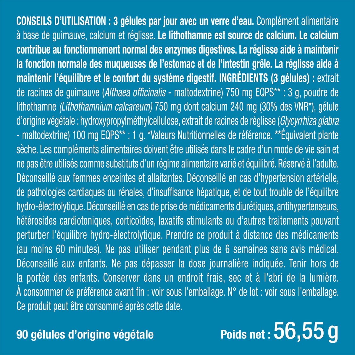 Bienfaits et contre indications pour Objectif Confort Gastrique