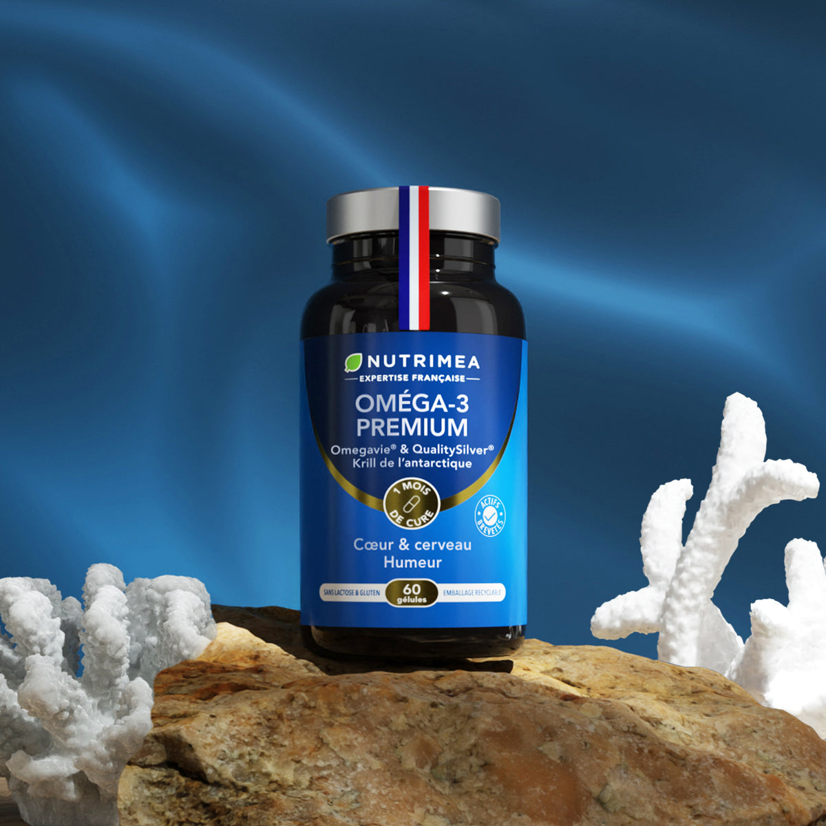 Photo du complément alimentaire omega 3 huile de krill