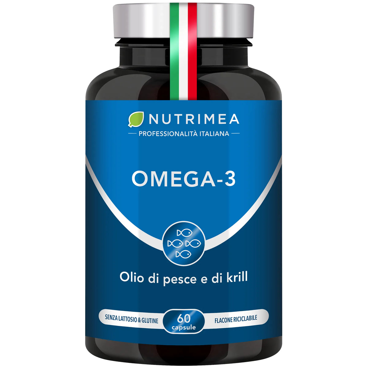 Fondo bianco del Omega 3