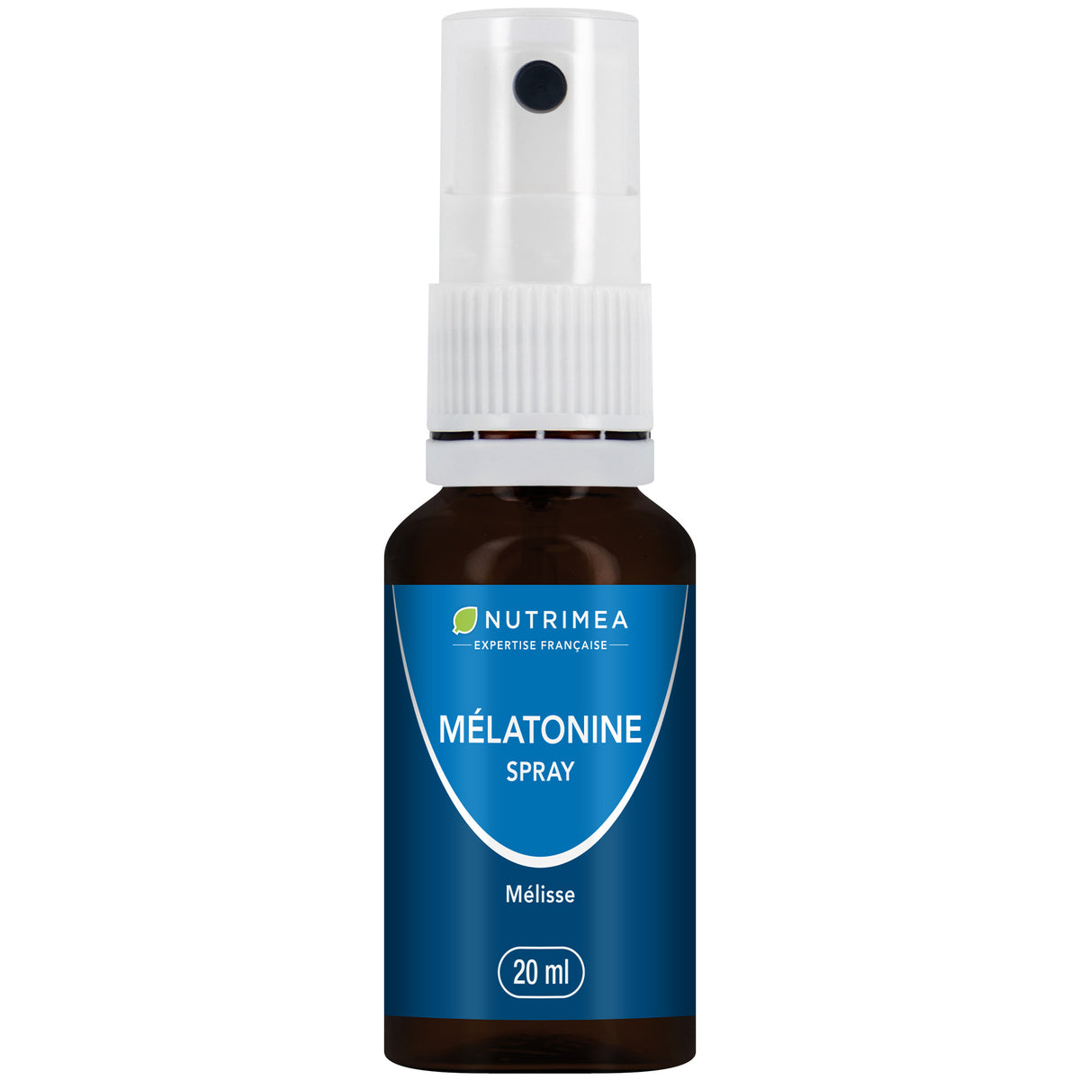 Fond blanc du pilulier de Spray sommeil